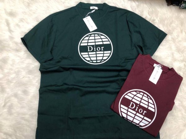 Dior t-shirt round neck in lagos abuja port Harcourt Nigeria ASH color AND wine